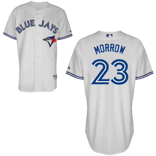 Brandon Morrow #23 MLB Jersey-Toronto Blue Jays Men's Authentic Home White Cool Base Baseball Jersey
